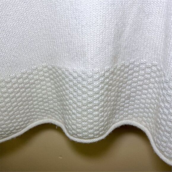 Madewell Wool Sadler Women's Turtleneck Sweater White Pullover Size Small Alpaca - Picture 4 of 9